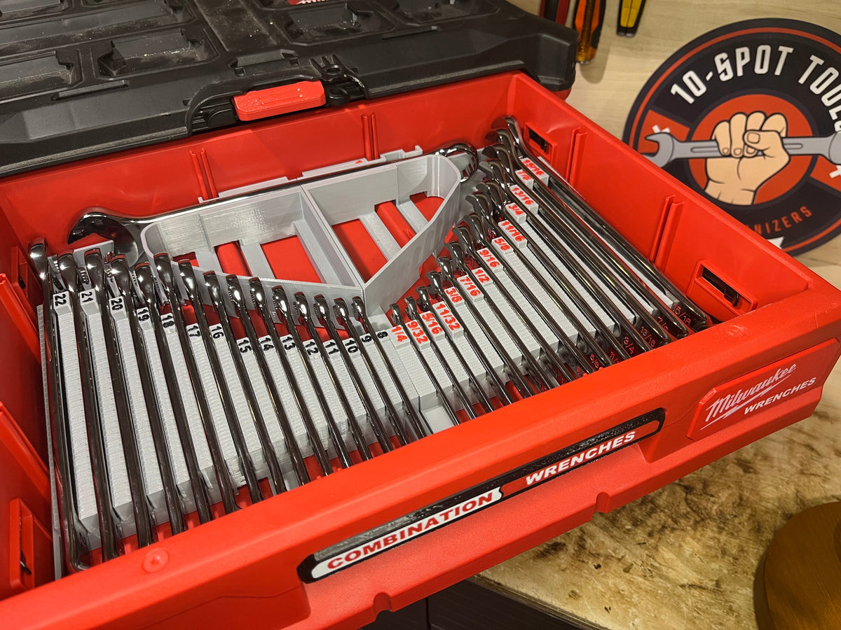 Packout Drawer Inserts for Milwaukee Combination Wrench Sets (OEW