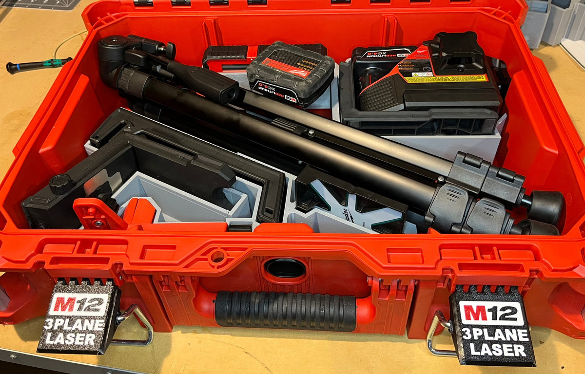 Packout Insert For M12 3-Plane Laser and Accessories (M3PL