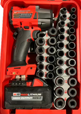 Packout Insert For M18 Mid Torque 3/8” Impact Wrench w/ 43-Piece Impac