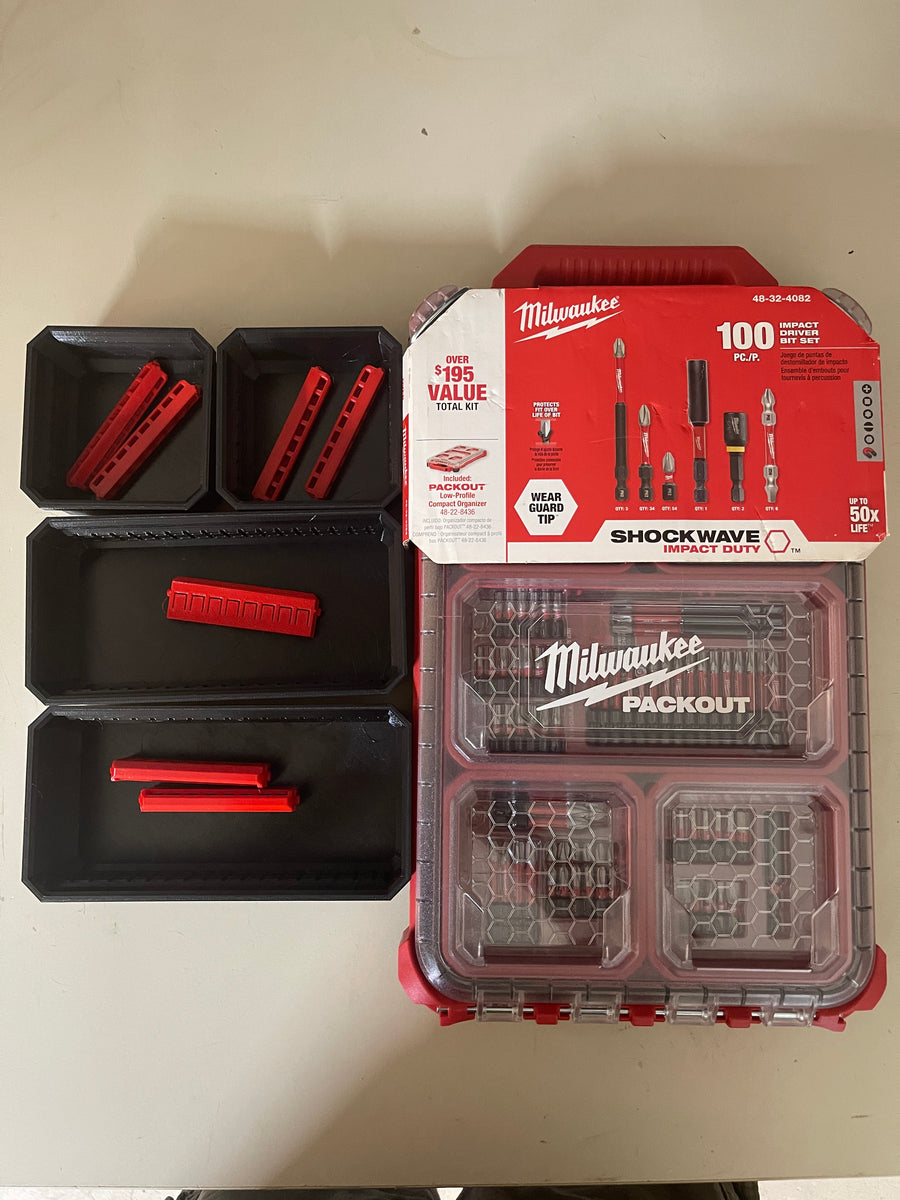 Milwaukee packout bit set hot sale