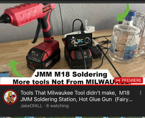 Sometimes Milwaukee Tool is not the source for all your tool needs. JMM Soldering Station and Hot Glue gun