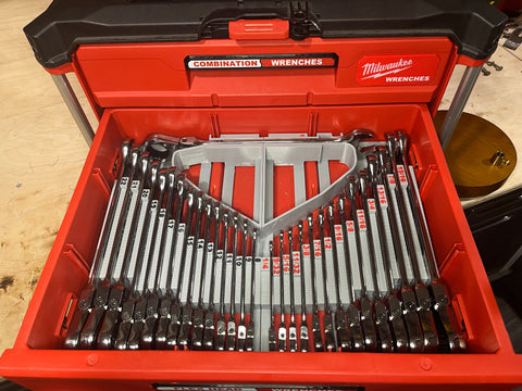 Packout Drawer Inserts for Milwaukee Flex Head Ratcheting Combination Wrench Sets (FHW-S D and FHW-M D)
