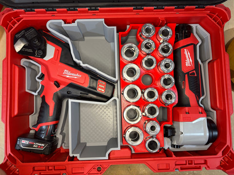 Packout Small Tool Box Insert For Milwaukee M12 Cable Cutter (MCC TB)