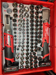 Packout Drawer Insert for M12 3/8" Ratchet and 56-Piece Socket Set (RASH) - Sidewinder Style