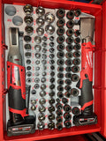 Packout Drawer Insert for M12 3/8" Ratchet and 56-Piece Socket Set (RASH) - Sidewinder Style