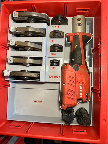 Packout Drawer Insert for Ridgid RP241 with ProPress and C1 Jaws