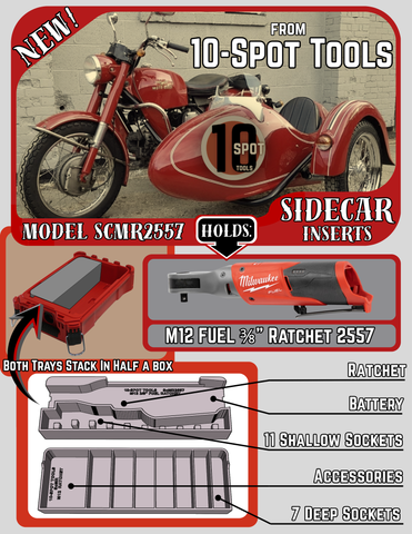 Packout SideCar Insert for M12 FUEL 3/8" Ratchet (ScMR2557)