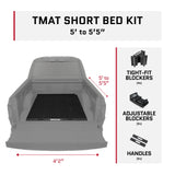 Tmat Truck Bed Organizer Slide Out Mat | Universal Fit for Short Beds 5' to 5'5"