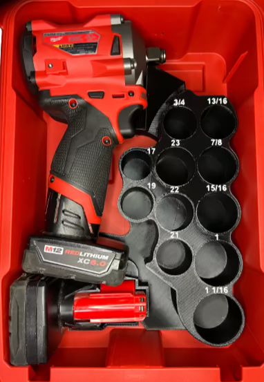 Packout Insert Impact Wrench And Socket Kit Insert For Milwaukee ...