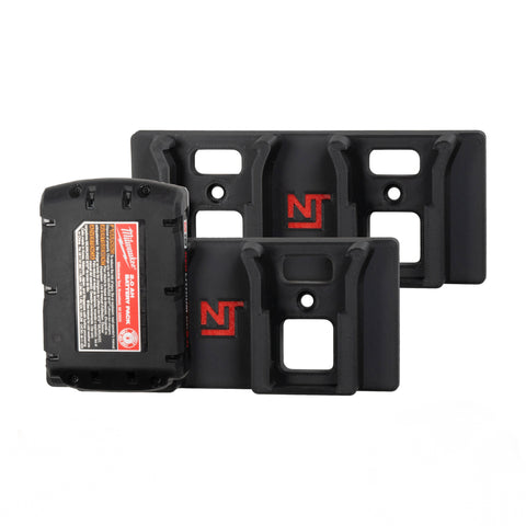 M18 Dual Battery Mounts for Milwaukee Tools (2-Pack)