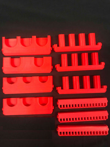 Bit Holders for use with the Milwaukee Tools Shockwave case and 3D Printed Bins