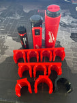 Clip Holders for use with the MILWAUKEE Tools REDLITHIUM USB Charger & Power Source (48-59-2012) and batteries (48-11-2131)
